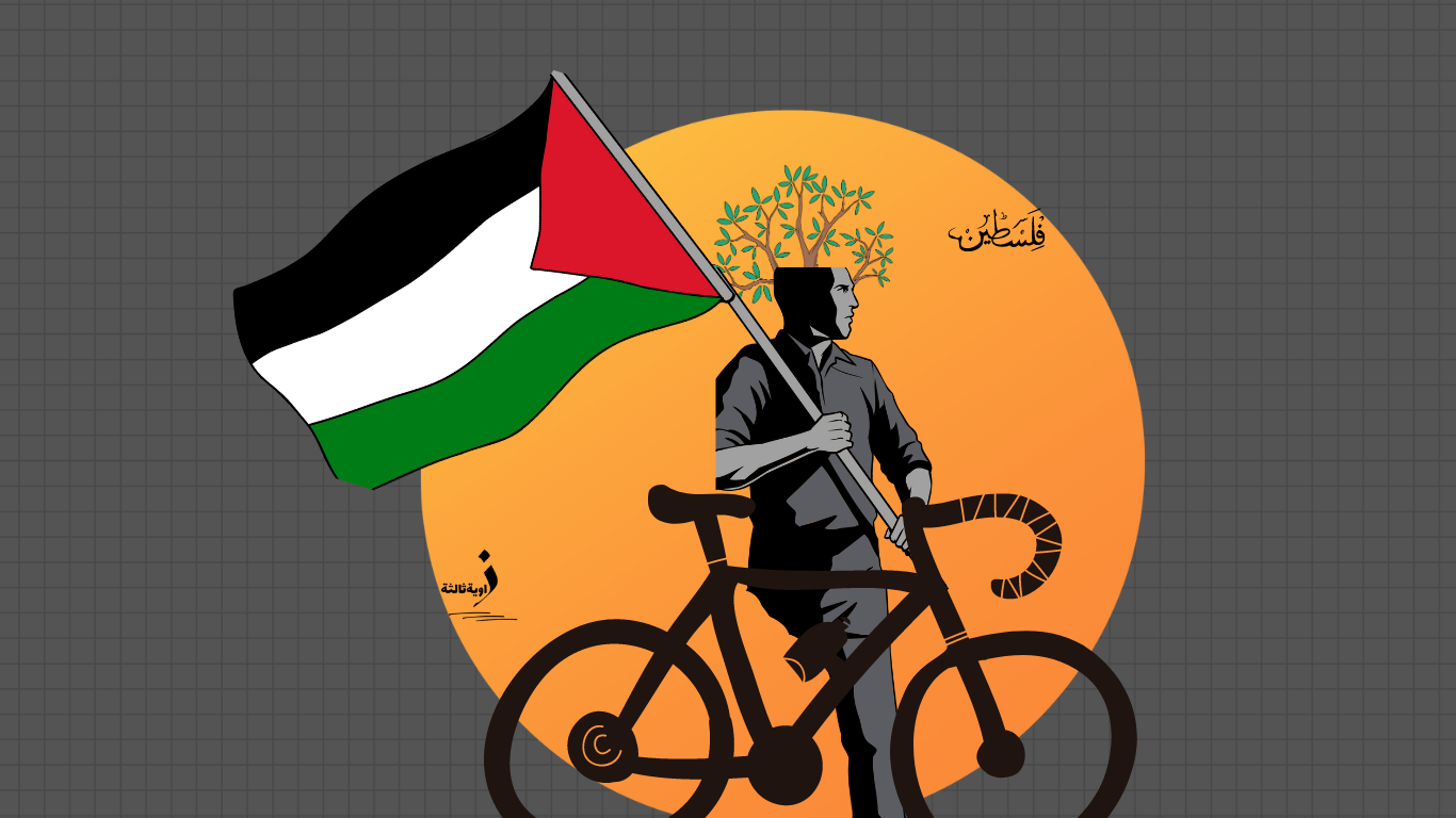 ساق واحدة ودرّاجة.. لكنّي أُصر على أن أكون بطلاً لفلسطين