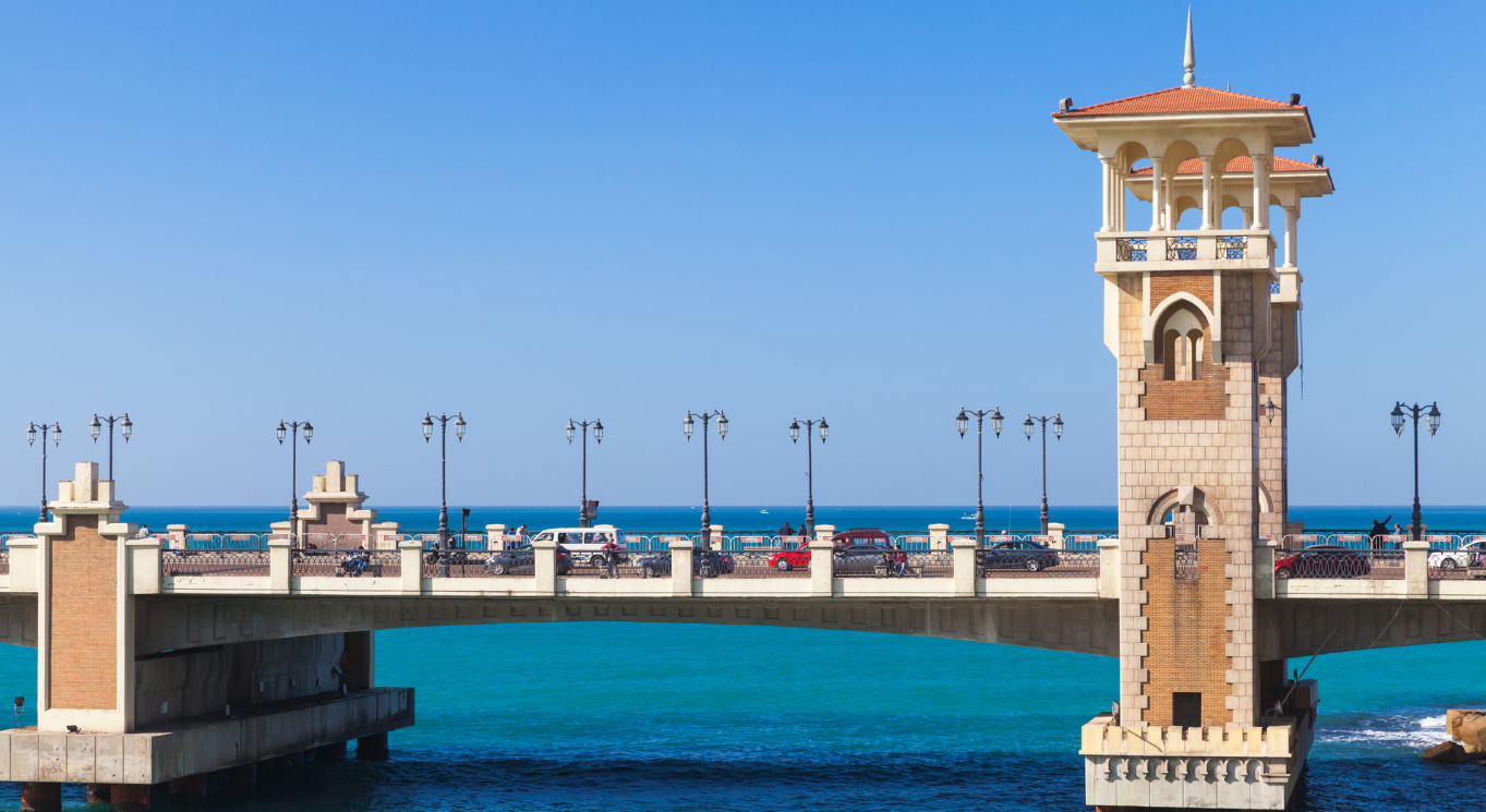 Le pont de Stanley, sur la corniche d’Alexandrie