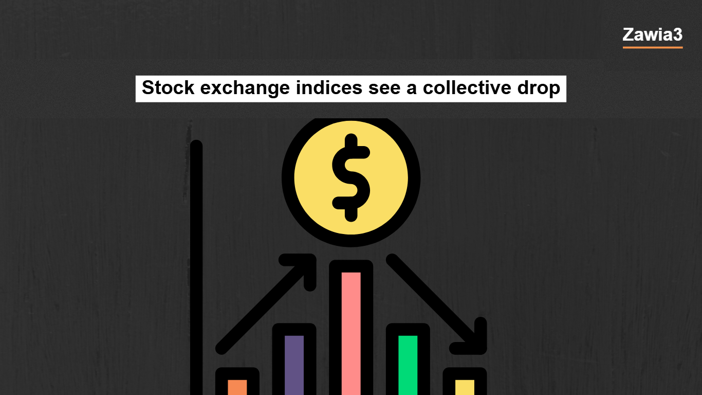 Stock exchange indices drop