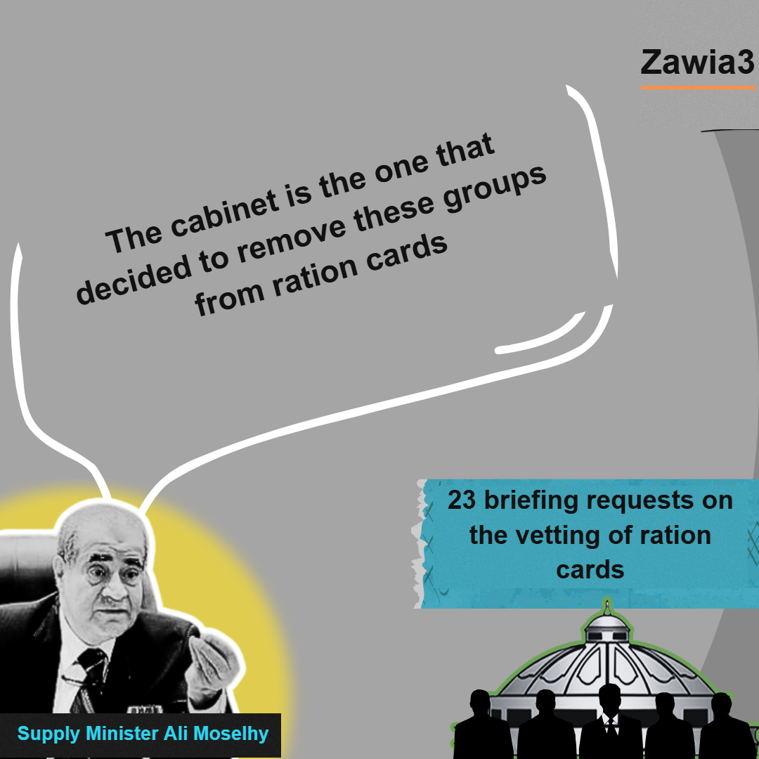 Briefing requests on vetting ration cards