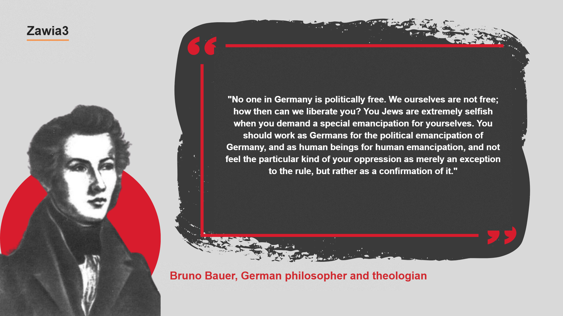 Quote card: Bruno Bauer