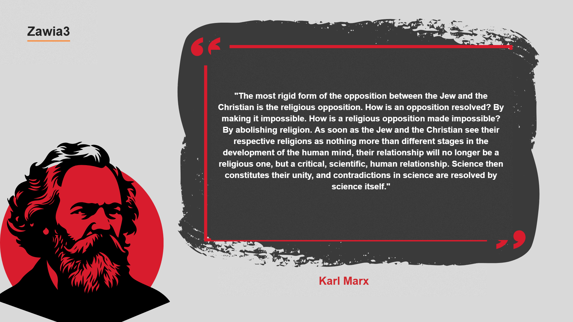Quote card: Karl Marx