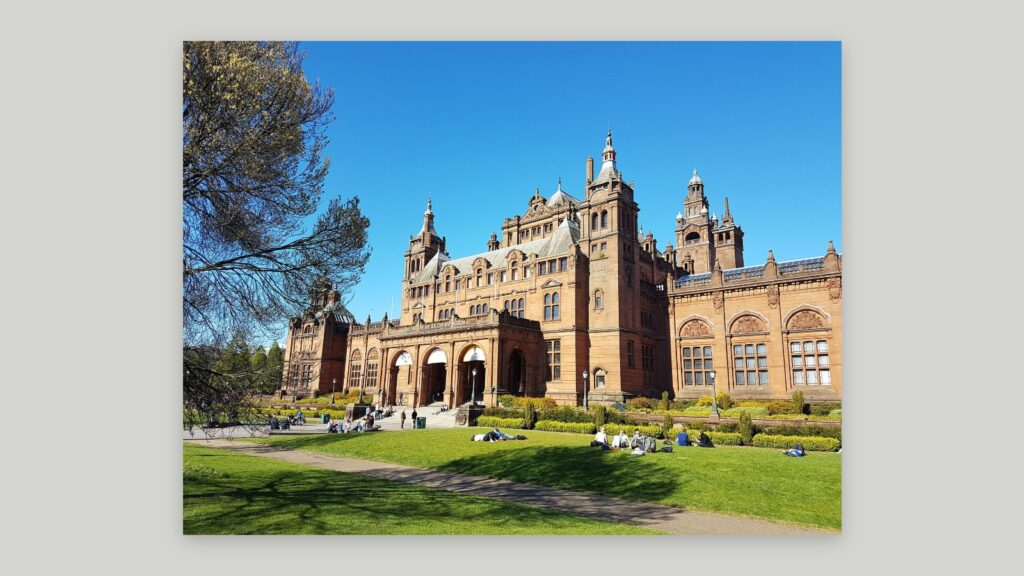 The Kelvingrove Art Gallery and Museum building in Glasgow