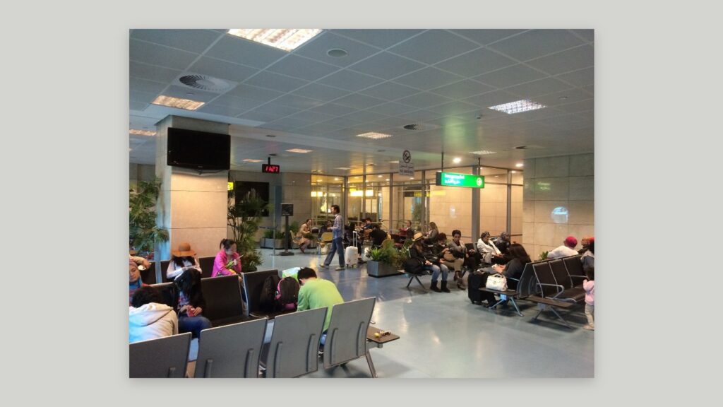 A gate at Terminal 3, Cairo International Airport